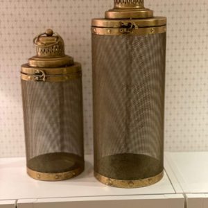 Cylinderlykta nät mässing