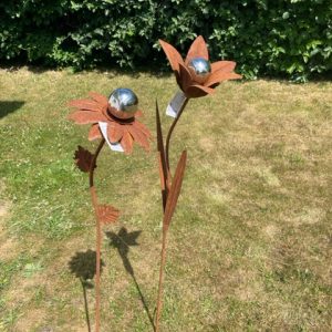 Stora 3D blommor Rost