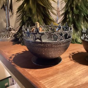 Stjärnskål Medium gråsvart