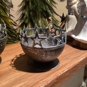 Stjärnskål Small gråsvart