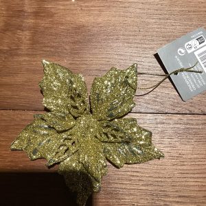 Julgransdekoration guldglittrande stjärna