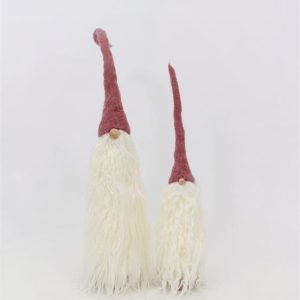 Skägg tomte rosa eller grå