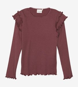 Minymo T-shirt LS Rib 123203