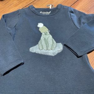 Minymo T-shirt Isbjörn blå