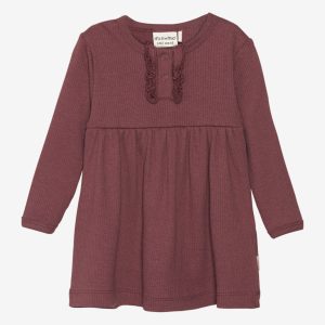 Minymo Dress LS Rib 113224